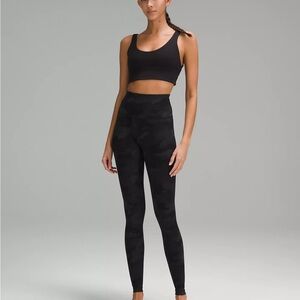 Lululemon Athletica Black Camo Leggings